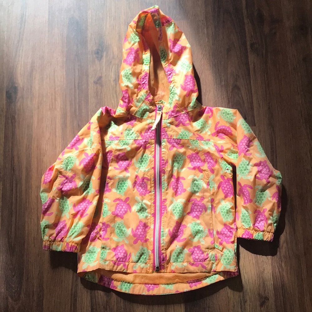 LLBean little girl rain coat